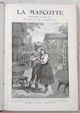 Audran La Mascotte partition ancienne reliée chant piano