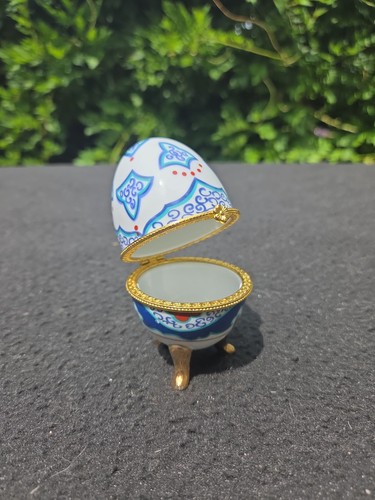 Oeuf porcelaine pilulier - oeuf,