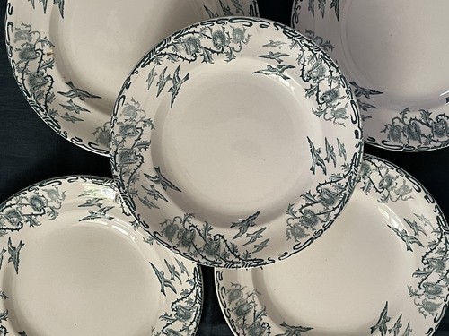 Assiettes plates terre de - 5,