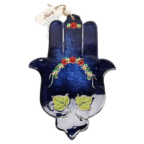 Suspension murale hamsa bleu - suspension,