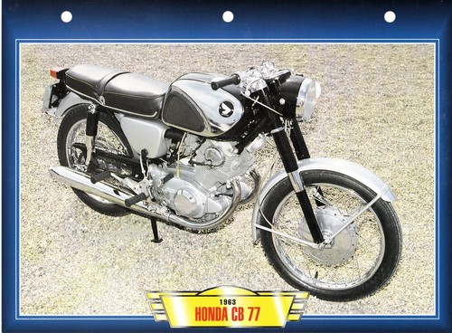 Carte fiche moto honda cb - fiche,