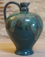PICHET VASE CRUCHE CERAMIQUE VERT CAB Bordeaux ART EN GRES VERNISSÉ Félix Gète