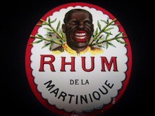 Rare Etiquette ancienne Rhum Vieux Martinique PLouviez Paris vernie 2434 Rum ron