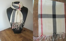 Echarpe tartan Camel 70% Laine