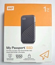 WESTERN DIGITAL Disque SSD Externe 1To My Passport Jusqu'à 1050 Mo/s