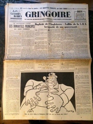 Gringoire 385 1936 anti - , n°385/1936/anti