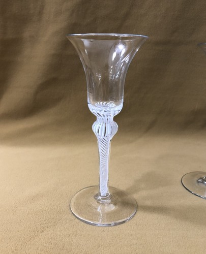 Ancien verre pied jambe - ancien, à