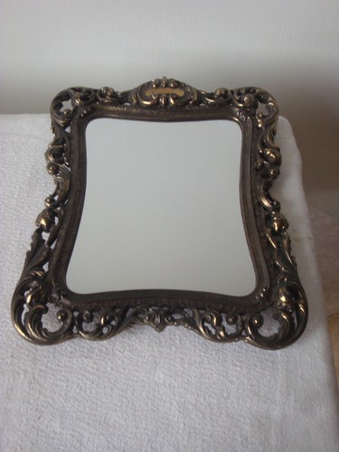 Petit miroir métal - miroir, doré
