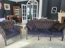 Salon baroque   couleur noire  très chic 