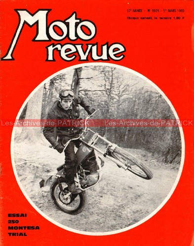 Moto revue 1921 essai montesa - revue,