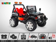 Voiture électrique enfant KINGTOYS - 4X4 Mountain 70W - Noir