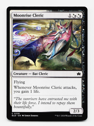 Moonrise cleric bloomburrow - cleric,