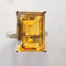 Bague Citrine naturelle