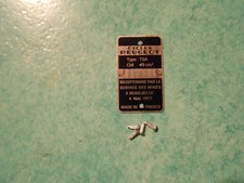 Plaque mines Peugeot TSA