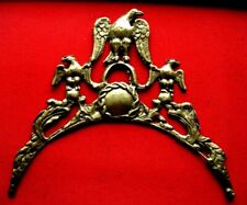 Fronton Aigle réplique pendule horloge comtoise uhr clock Morbier type coq N 18