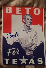 BETO O'ROURKE SIGNED 8X10 PHOTO TEXAS PRESIDENT TRUMP 2020 W/COA+PROOF RARE WOW