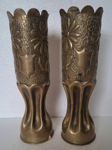 Paire vases obus - vases, travail