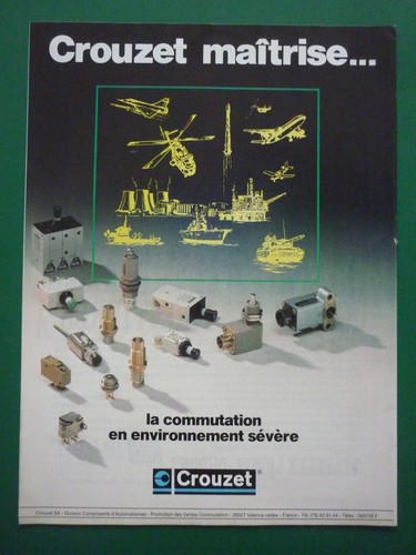 1985 pub crouzet aerospatial - pub,
