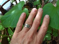 Bague anneau alliance acier