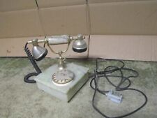 VINTAGE TELEPHONE COLONNE SUR SOCLE MARBRE