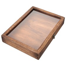  Vitrine d'exposition d'échantillons, boîte de collecte d'échantillons en bois,