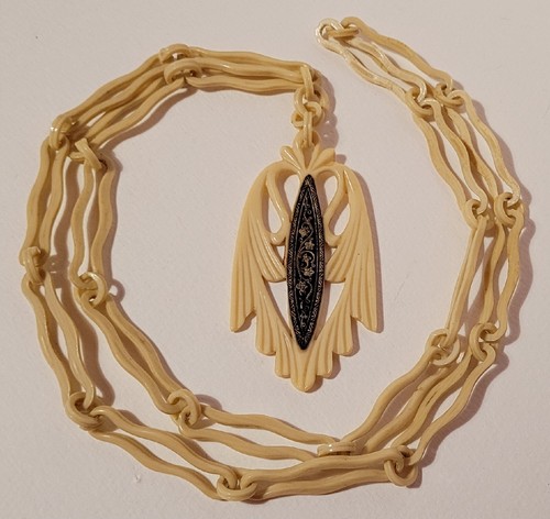 Collier ancien bijou bakélite - ancien,