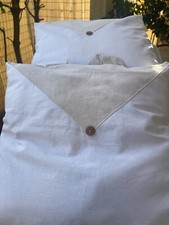 2 Coussins deco tête de lit avec 2 passants