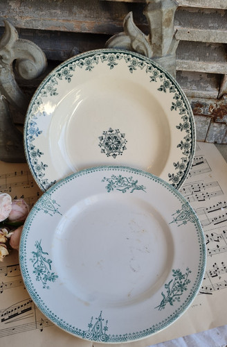 Anciennes assiettes terre - 2,