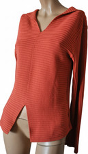 Joli Pull Rouge 100% Coton - Col Rond & Manches Longues