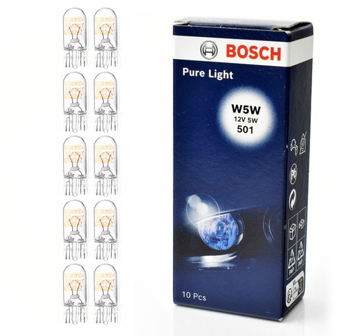 10x bosch w5w 12v 1x9 - bosch,