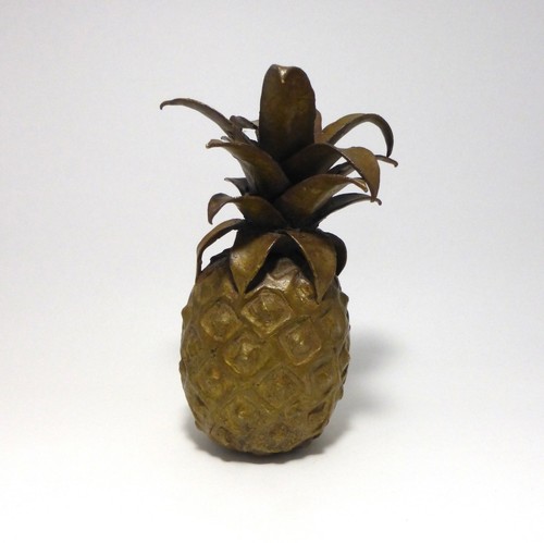 Sculpture bronze ananas - -,