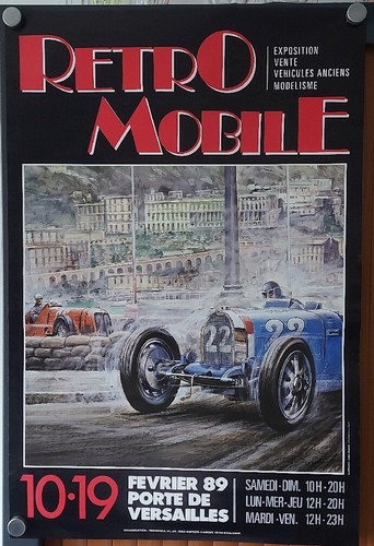 Affiche automobile retro - affiche,