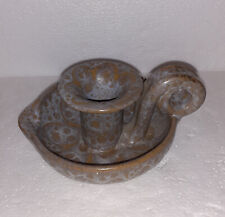 BOUGEOIR RAT DE CAVE EN CERAMIQUE  50-60 DE JEAN AUSTRUY. SAINT MARCELIN ISERE