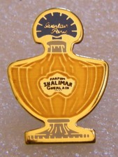 pins PARFUM GUERLAIN SHALIMAR FLACON PERFUME BOTTLE vintage 90's