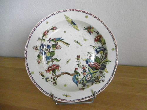 Plat rond creux faience - plat,
