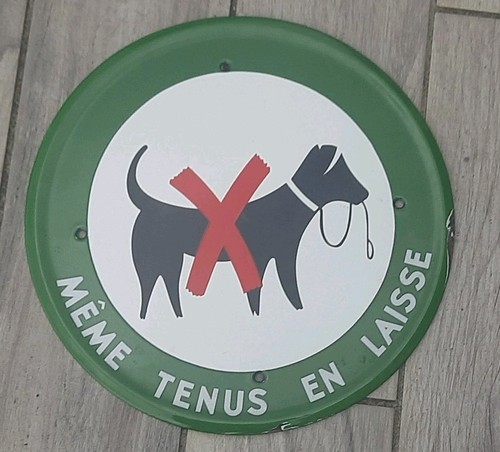 Plaque émaillée même tenus - plaque,