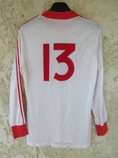 Maillot ADIDAS vintage porté n°13 années 80 football shirt Ets ANSELIN Trefoil
