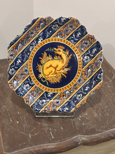 Belle assiette faience de - en,