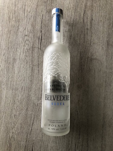 Bouteille vodka belvedere vide - bouteille,