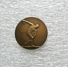 Jeton Médaille en Bronze Gravé par Coudray. Lancer du Disque, Discobole