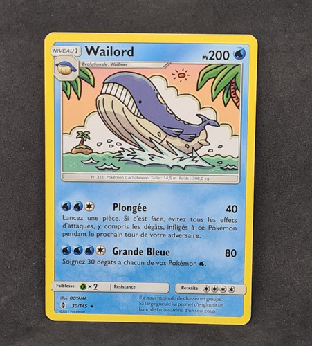 carte pokemon wailord rare