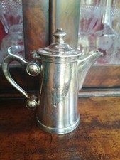 Ancien pot à lait métal argenté monogrammé MP Estampillé C. BOYRON A Lyon  15 cl