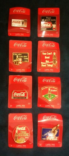 Coca cola and coke lapel - coke,
