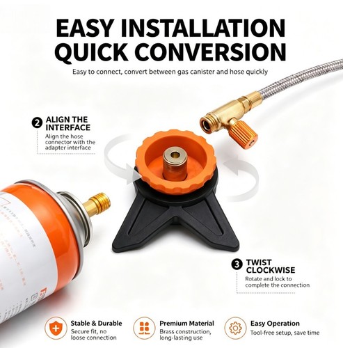 Adaptateur pour gaz de - adaptateur,