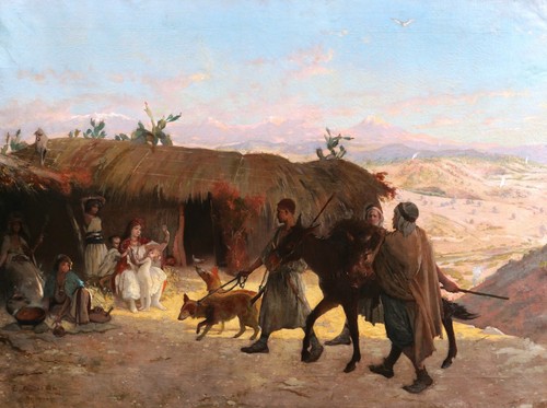 Tableau encadré orientaliste