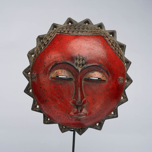 0281 masque baoule avec socle - masque,