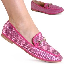 Chaussures Femme Paillettes Mocassins Confort Velours Basses à Enfiler