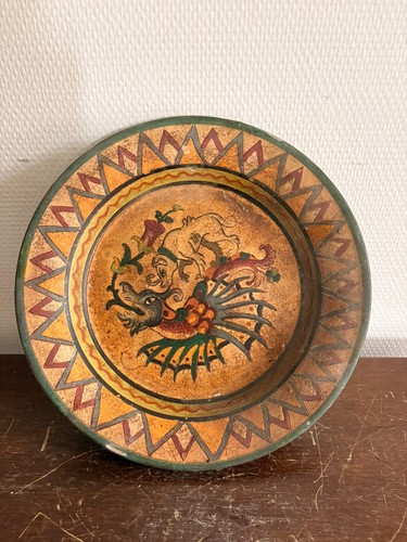 Plat mural terre cuite - plat,
