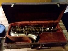 Alto saxophone CONN Chu Berry GRAVÉ plaqué or 1928 joue  en l'état 