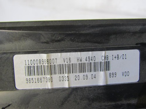 Compteur citroen xsara picasso - compteur,